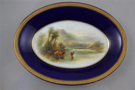 A Royal Worcester oval dish, 27cm